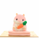 Wholesale Plush Stuffed Hamster Blanket Animal Toy